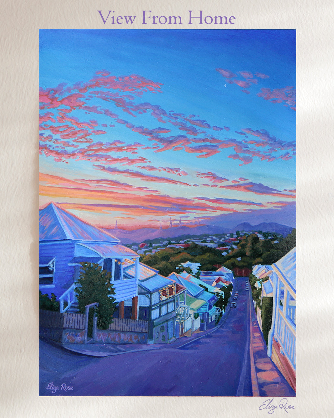 View From Home || Original Acrylic Painting (A5)