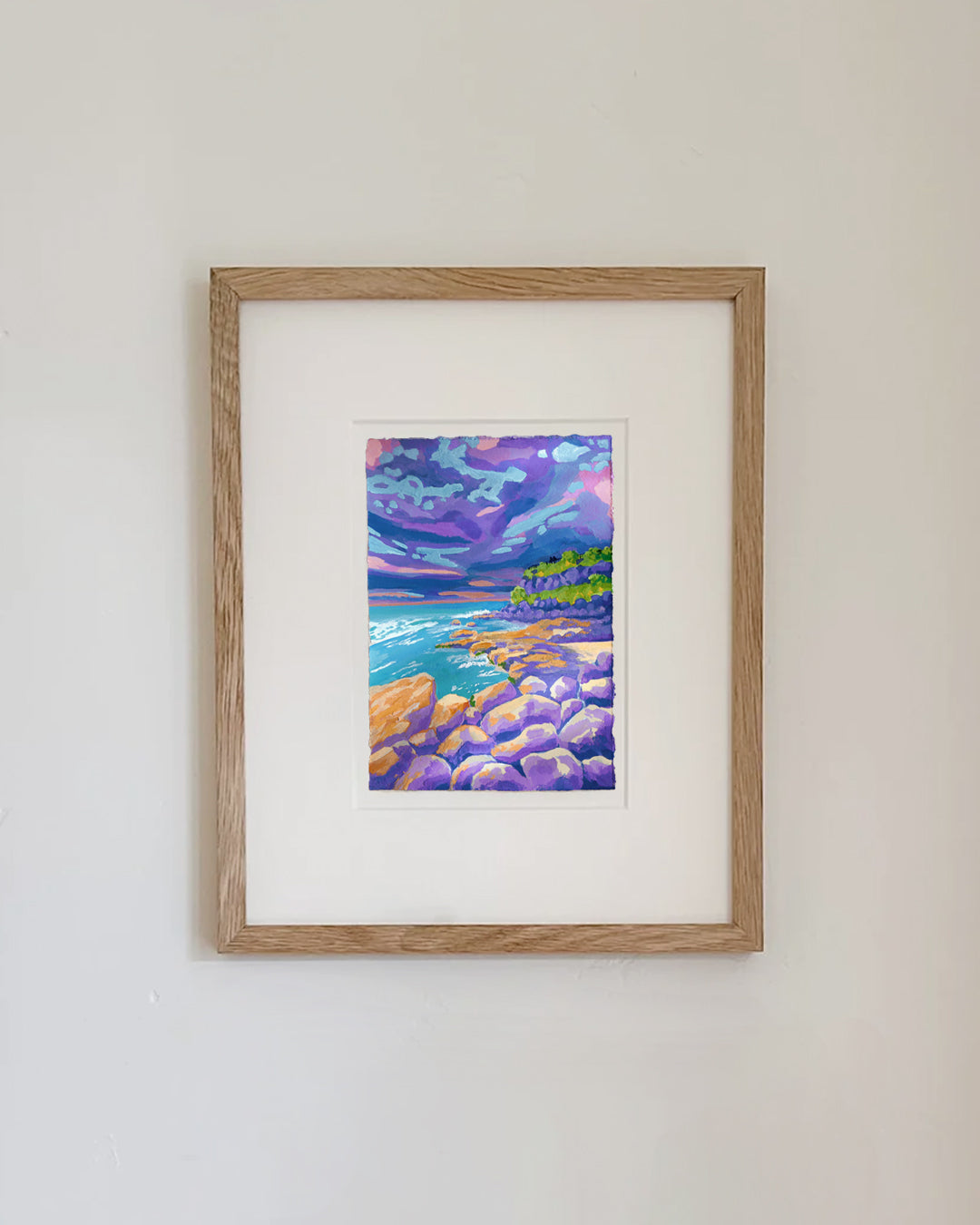 Snapper Rocks || Original Gouache Painting