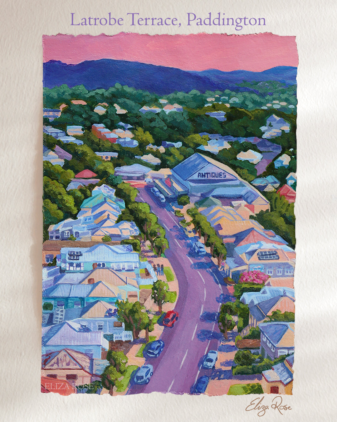 Latrobe Terrace, Paddington || Original Acrylic Painting