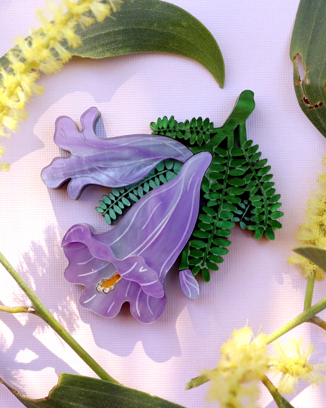 Jacaranda Brooch