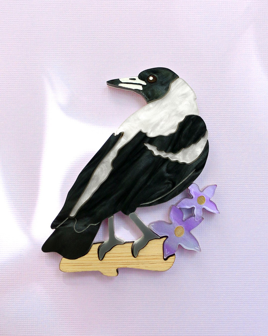 Magpie Brooch