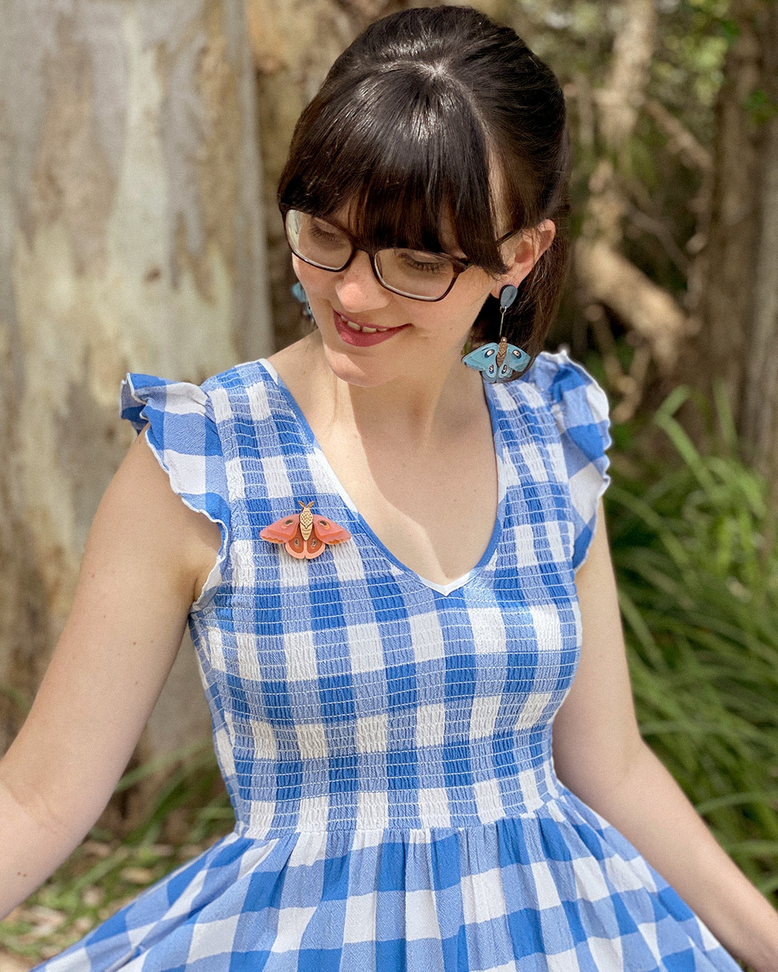 Bonnie Moth Brooch || Peachy Dreams