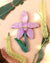 Pink Fairy Orchid Brooch