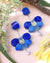 Petal Pop Earrings || Cobalt Blue