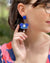 Petal Pop Earrings || Cobalt Blue