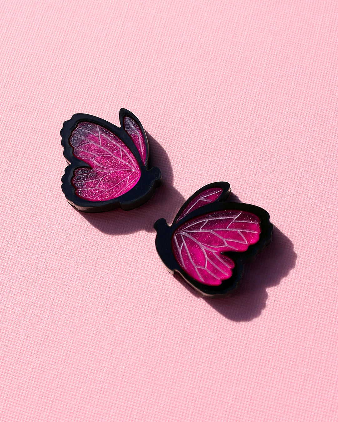 Tiny Dancers Studs || Fuchsia
