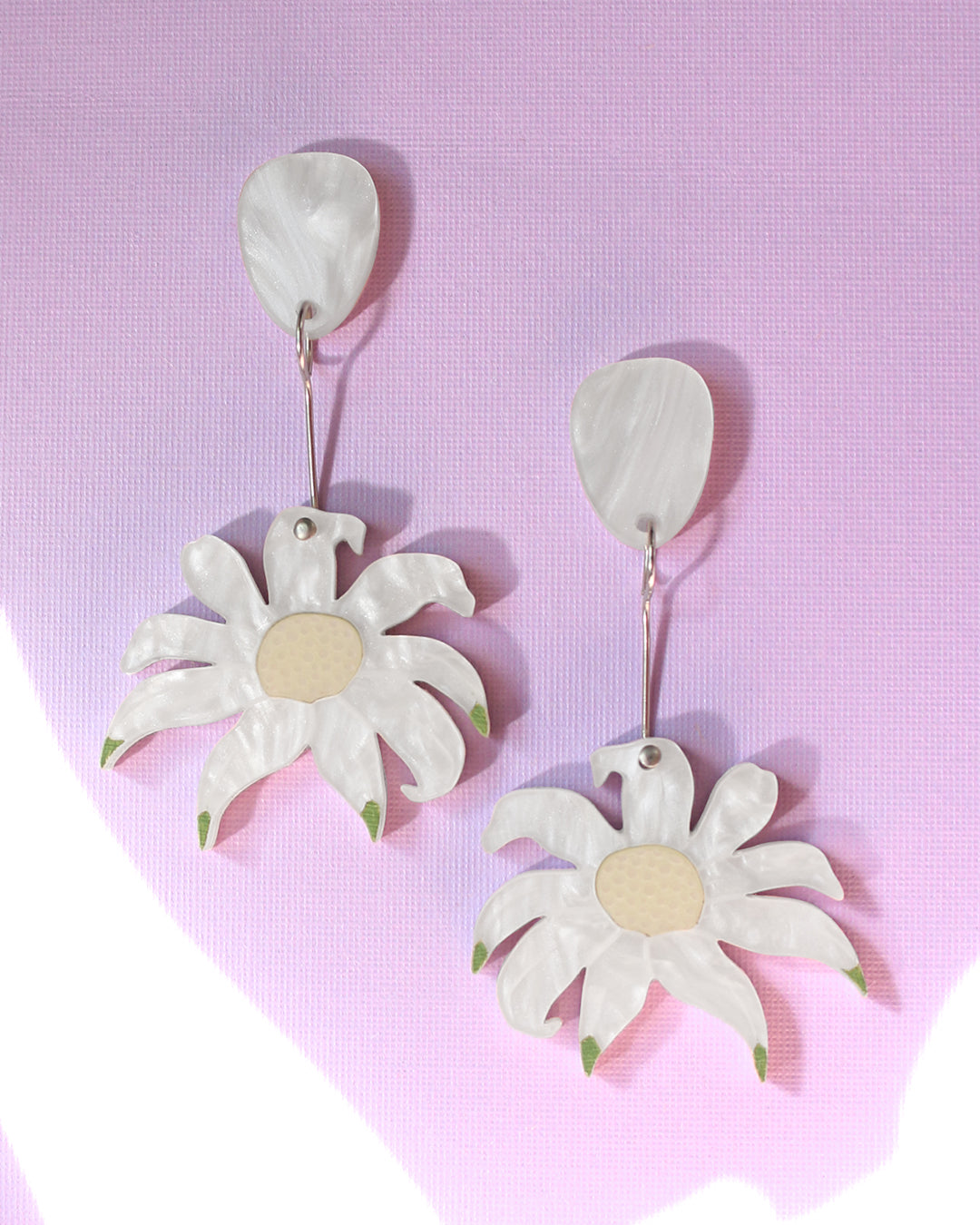 Flannel Flower Drop Earrings