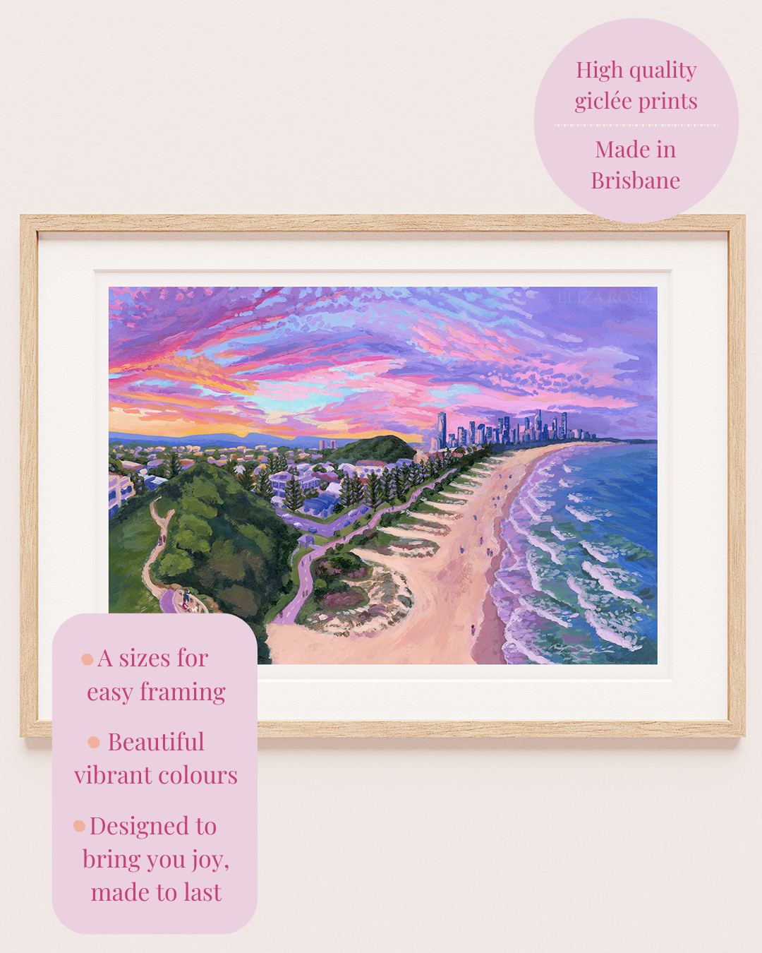 Burleigh Heads to Surfers Paradise || Fine Art Print