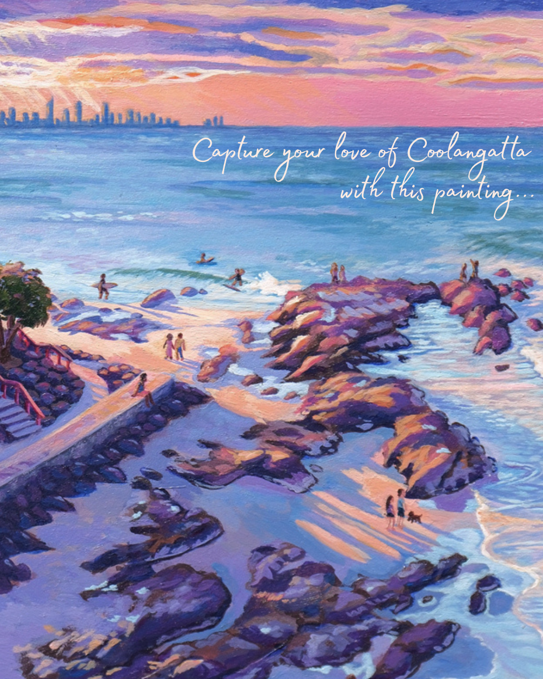Coolangatta Dreaming || Original Acrylic Painting (A5)