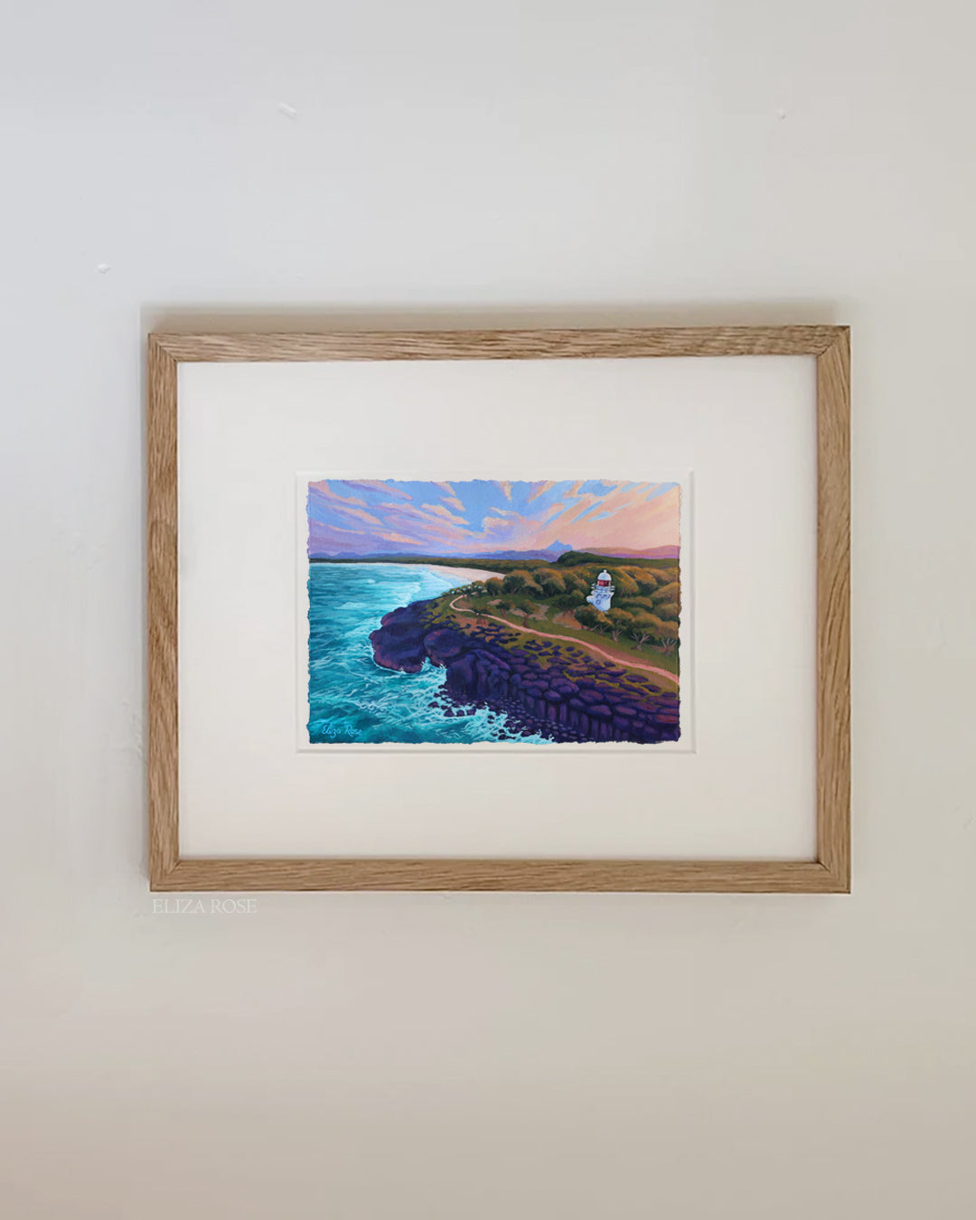 The Lighthouse of Fingal Head || Original Acrylic Painting