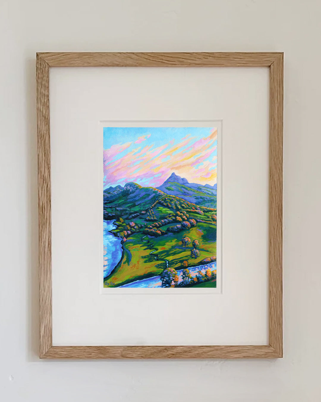 Tweed Valley || Original Acrylic Painting (A5)
