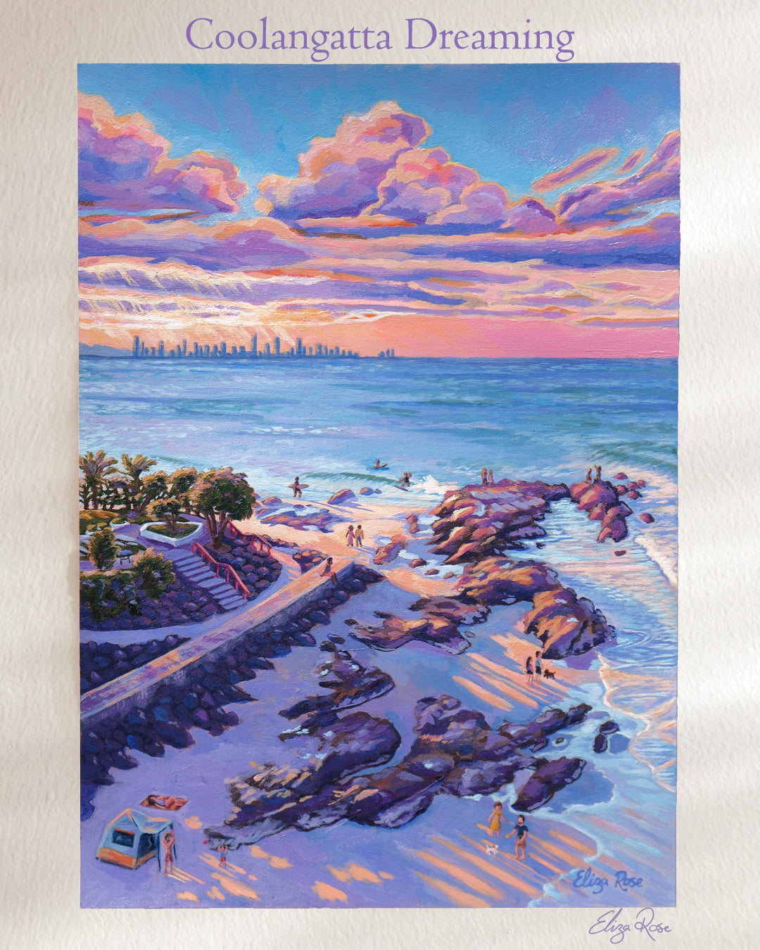 Coolangatta Dreaming || Original Acrylic Painting (A5)