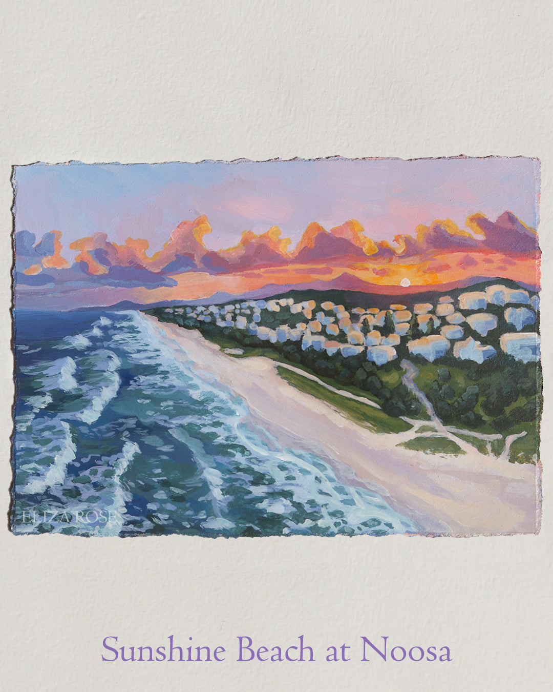 Sunshine Beach at Noosa || Original Acrylic Painting