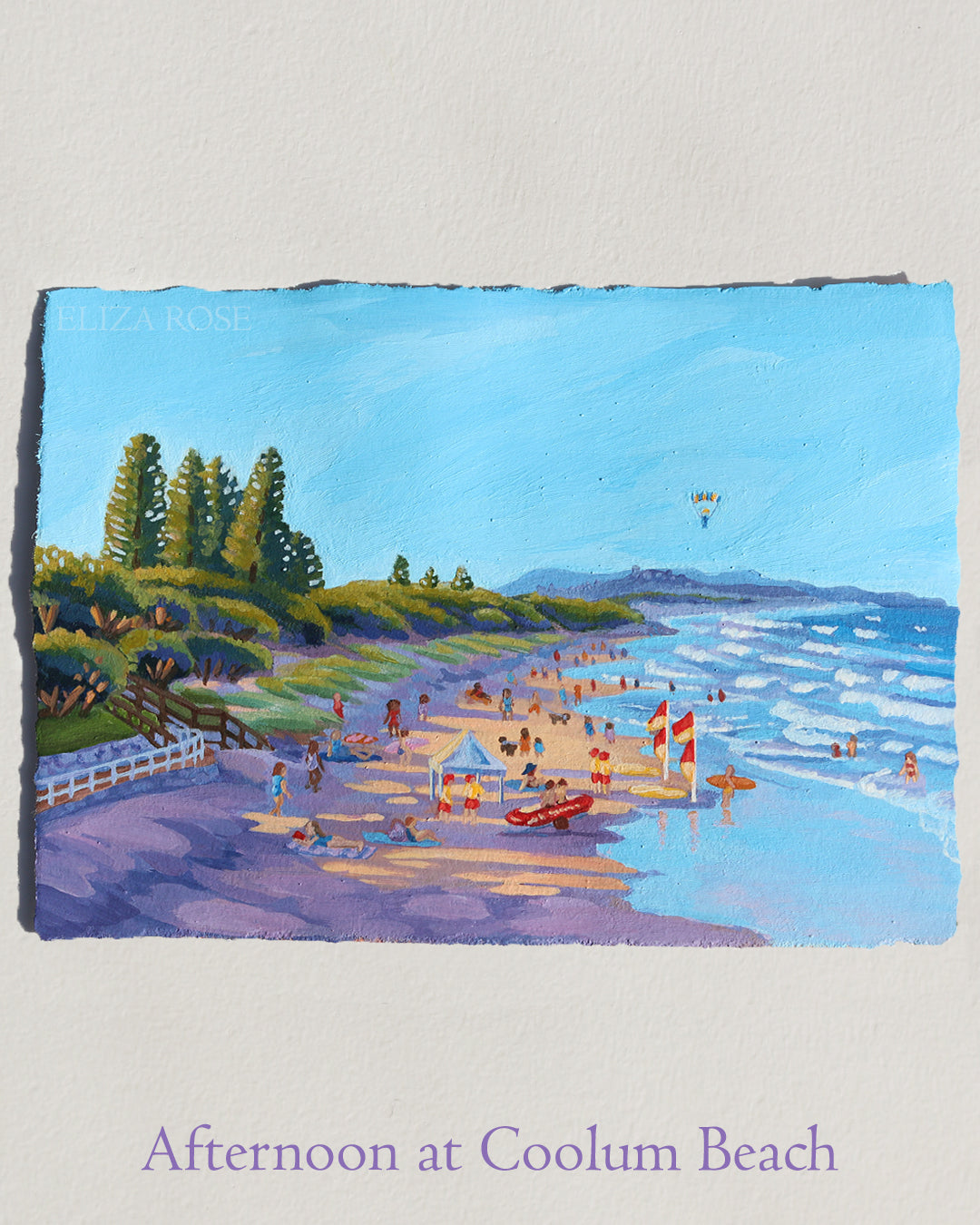 Afternoon at Coolum Beach || Original Acrylic Painting