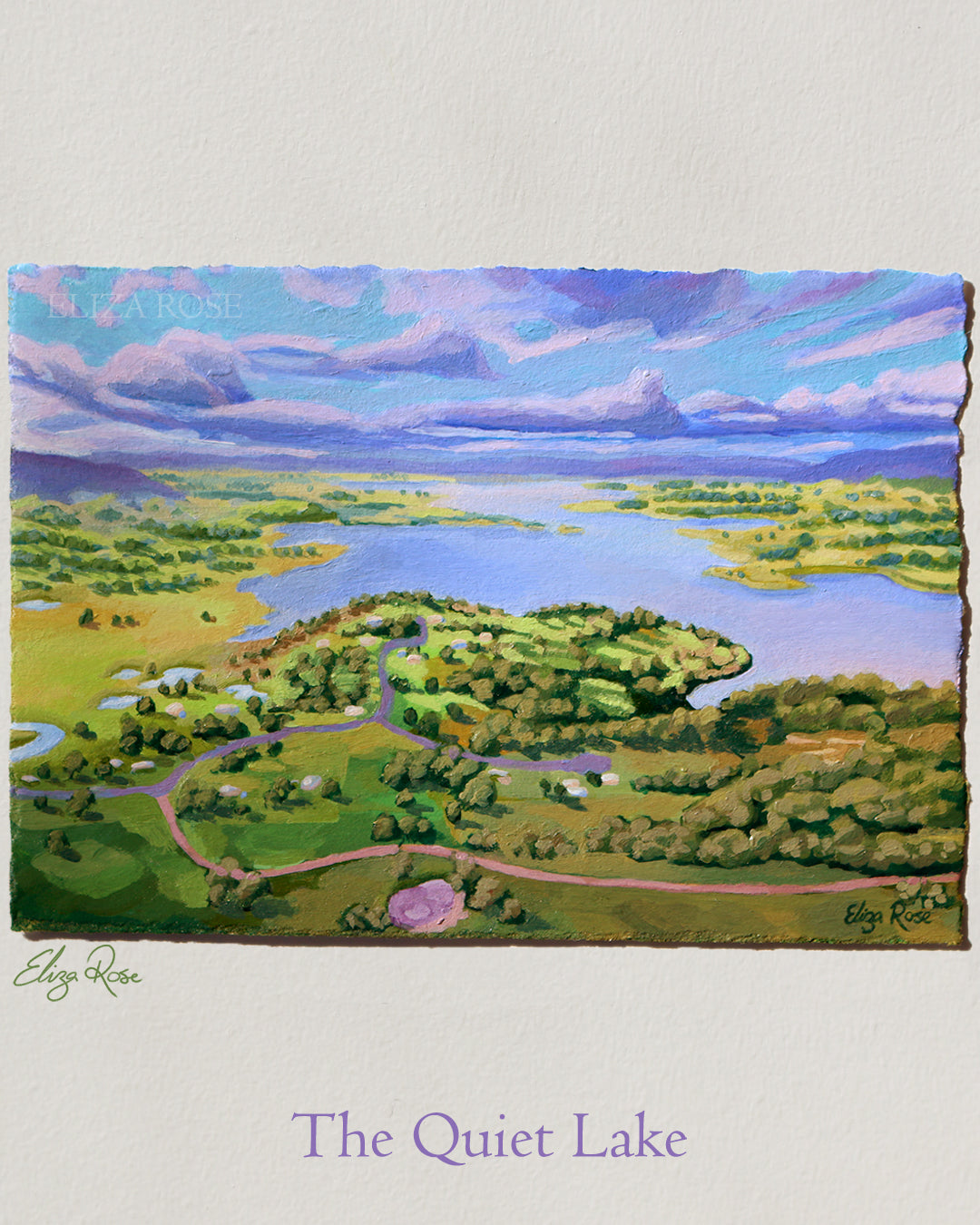 The Quiet Lake || Original Acrylic Painting