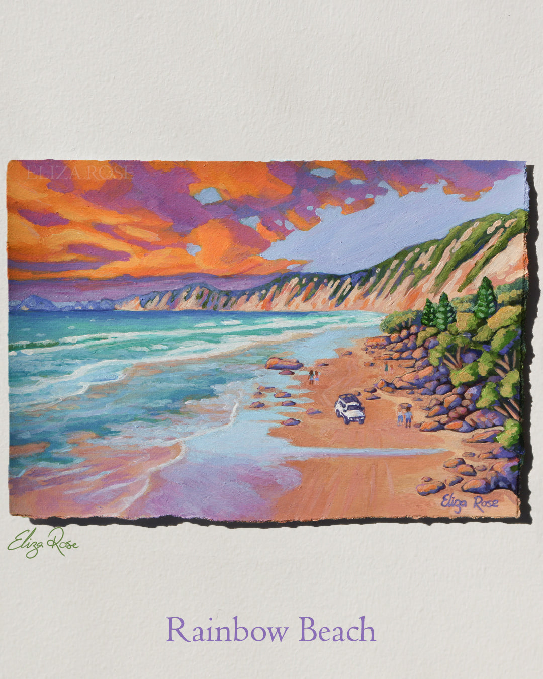 Rainbow Beach || Original Acrylic Painting