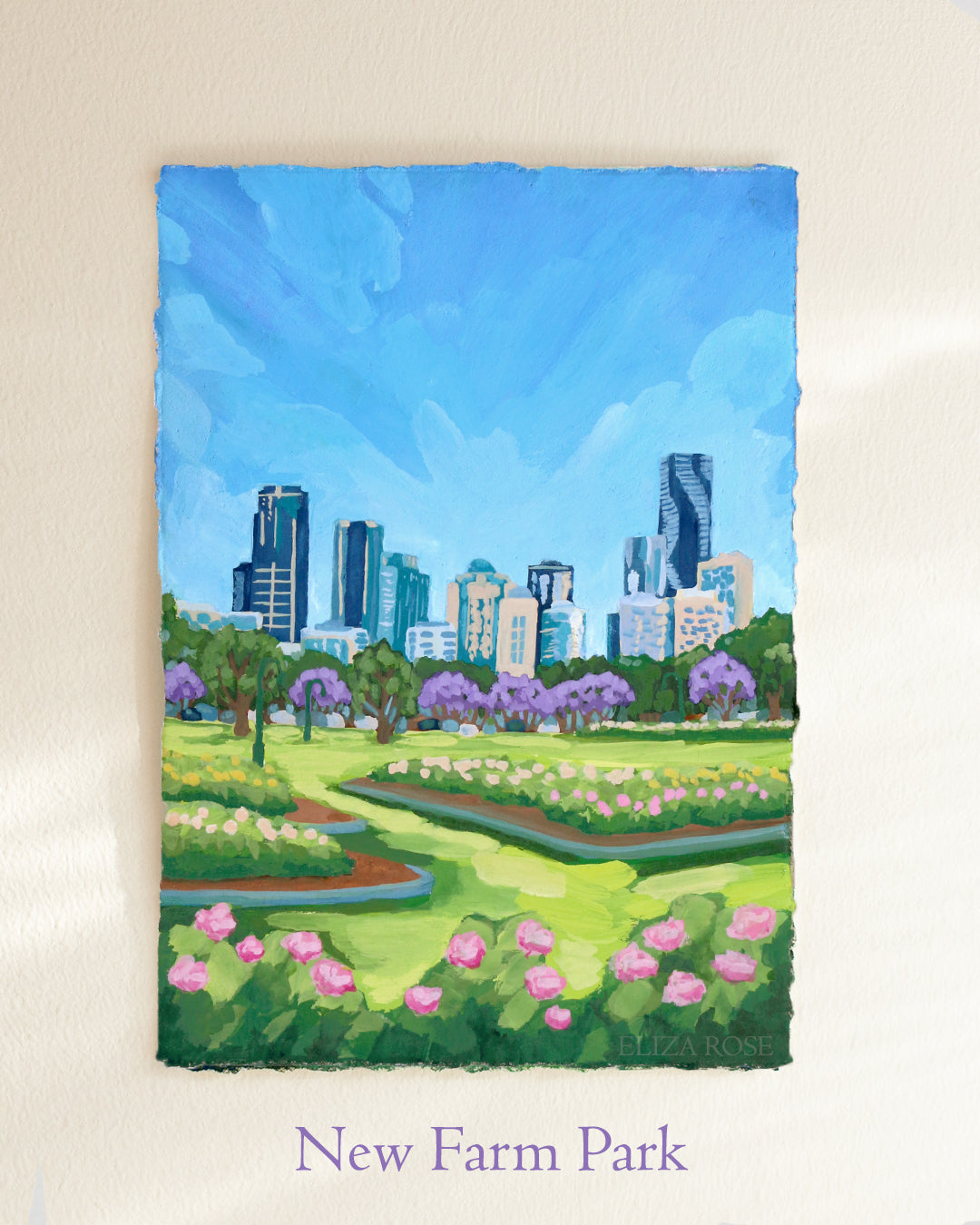 New Farm Park || Original Gouache Painting