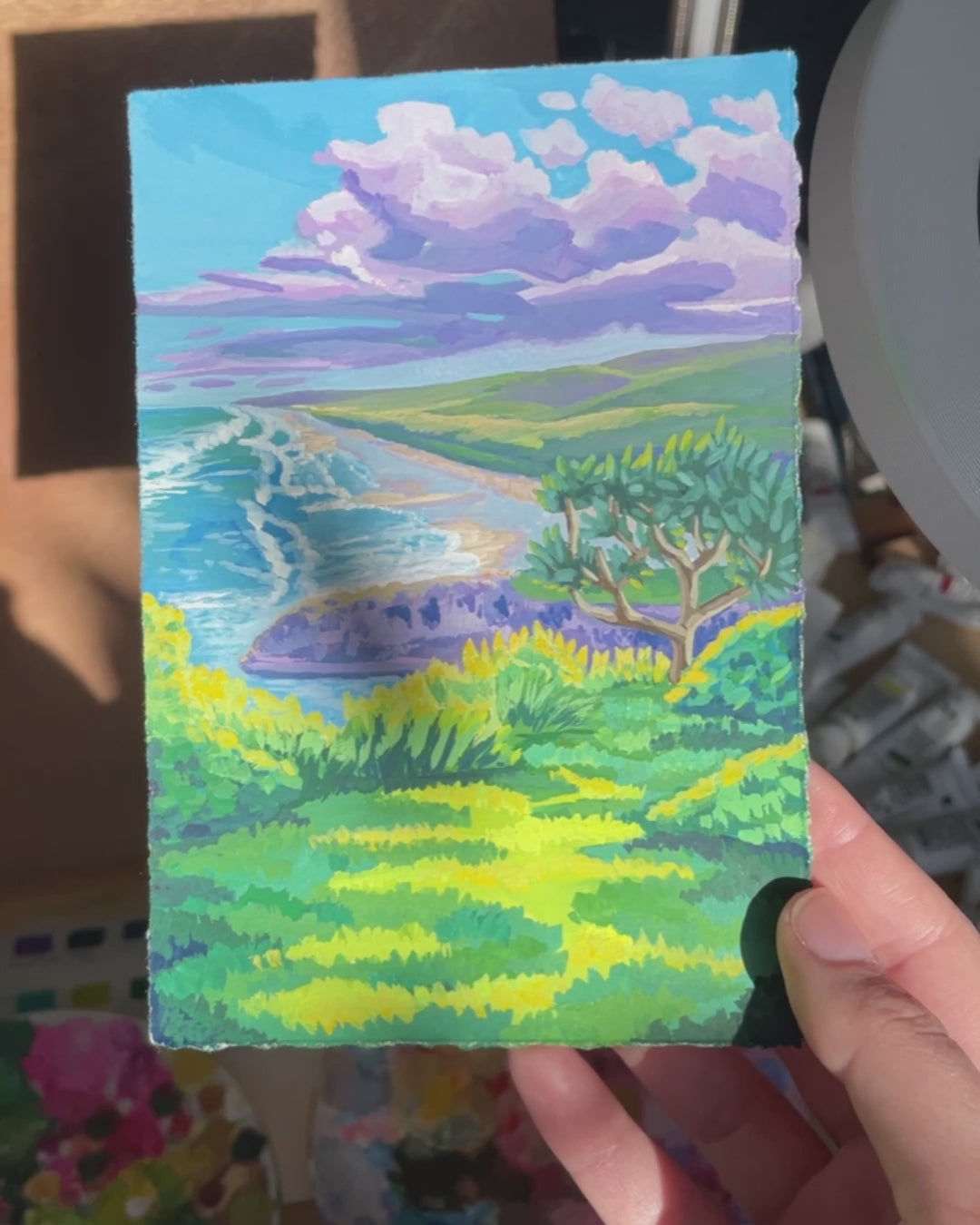 North Stradbroke Island || Original Gouache Painting