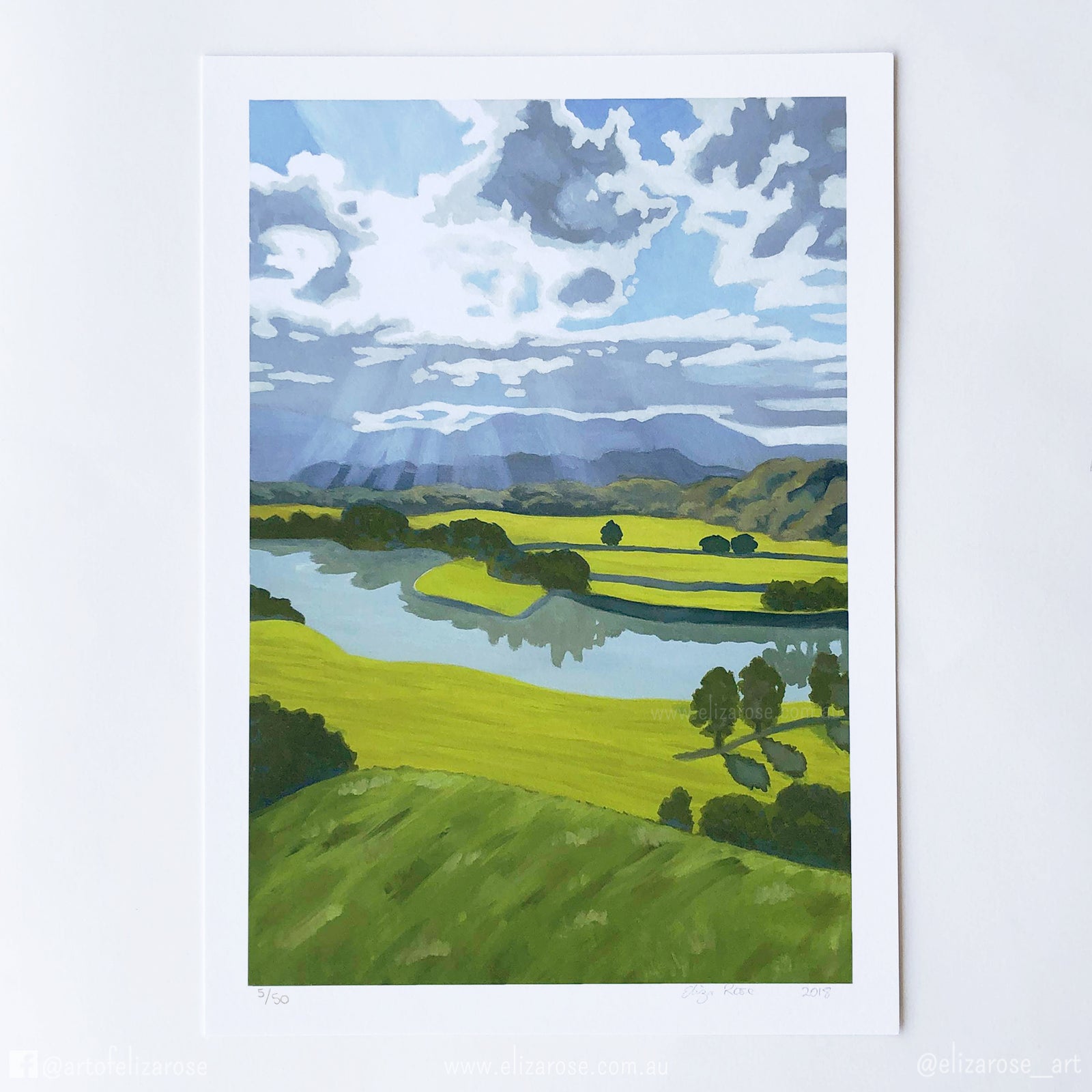 Dazzling Light on the Countryside || Limited Edition Giclee Print