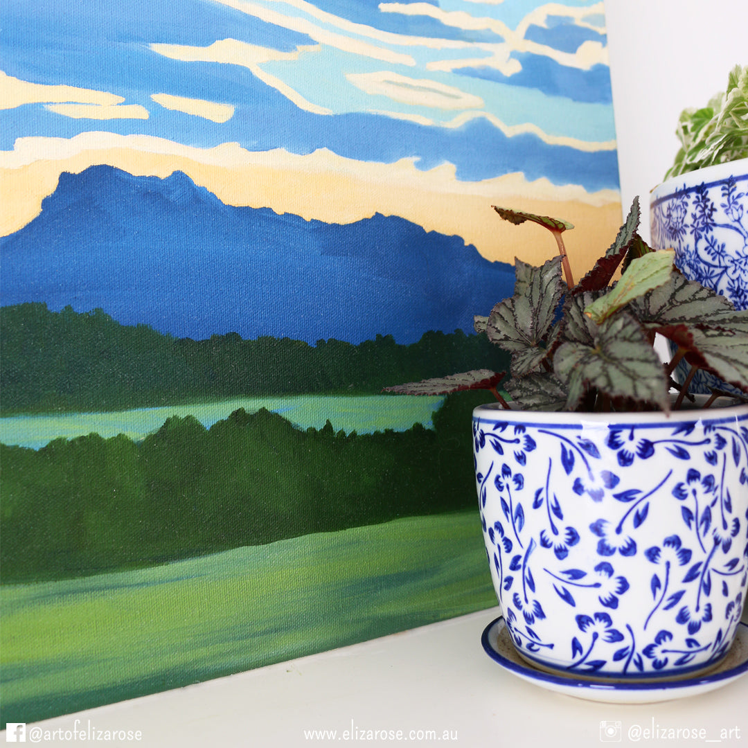 A Quiet Moment At Dusk || Original Oil Painting