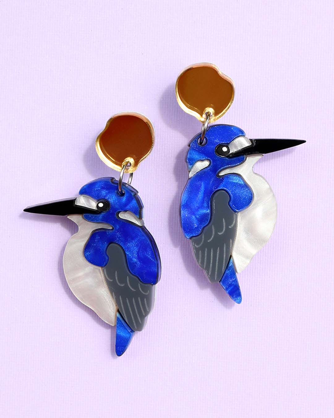 Little Kingfisher Dangle Earrings
