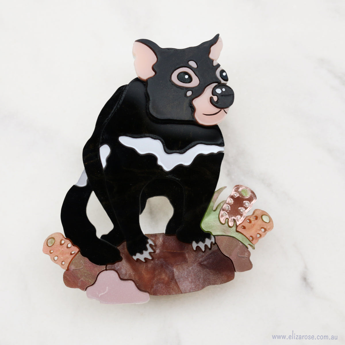 Tasmanian Devil Brooch - Eliza Rose