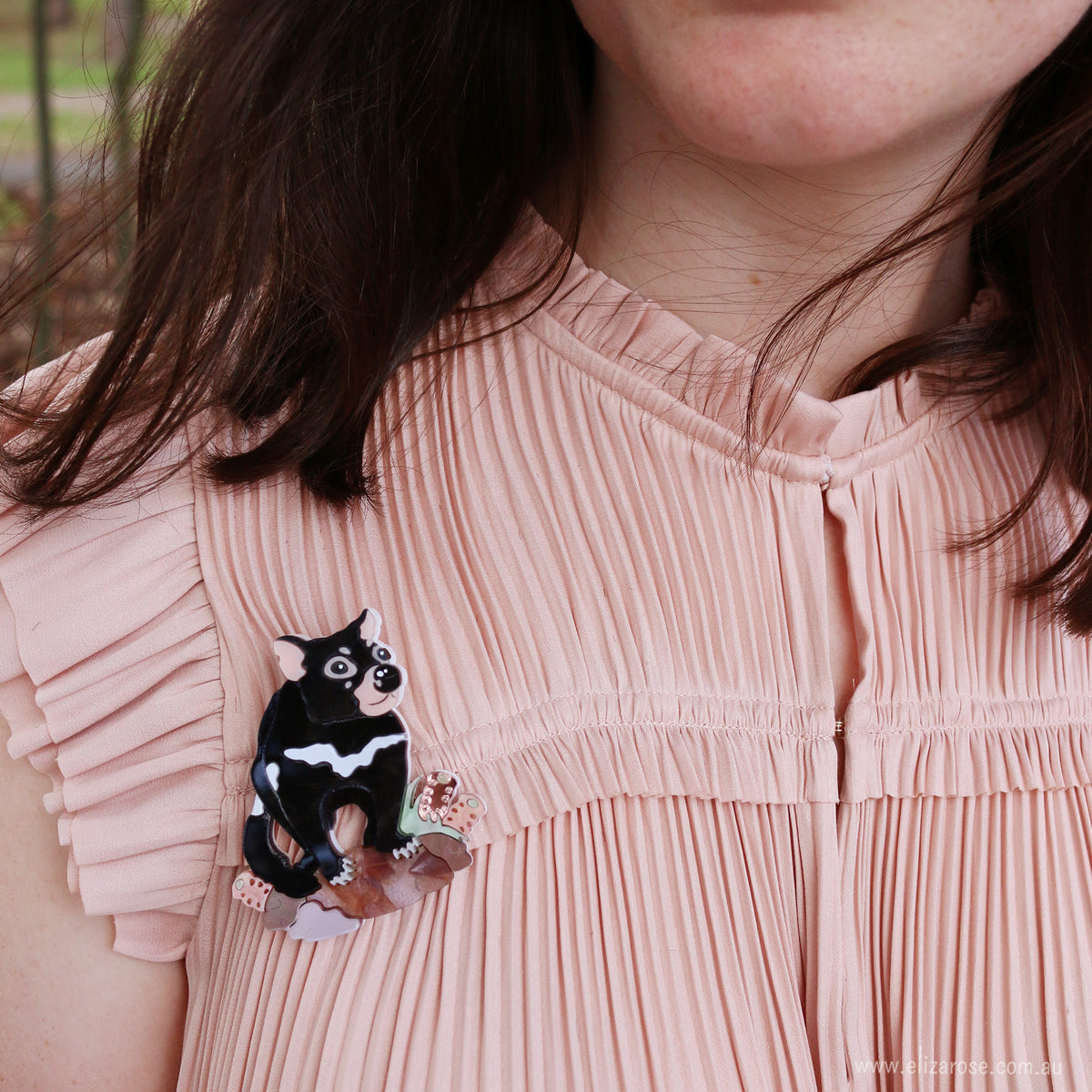 Tasmanian Devil Brooch - Eliza Rose